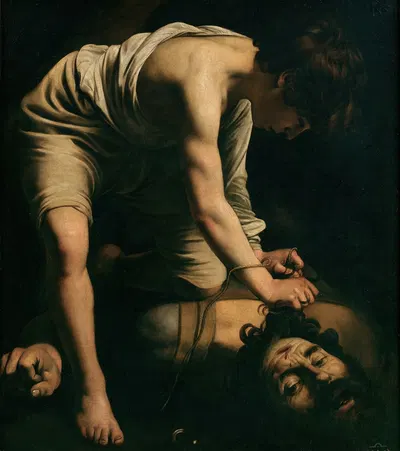 David and Goliath by Caravaggio, 1600 — digital art print download