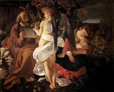 Rest on the Flight into Egypt by Караваджо — digital art print download