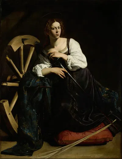 Saint Catherine of Alexandria by Caravaggio — digital art print download