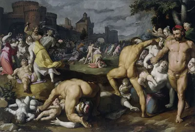 The Massacre of the Innocents by Корнелис Корнелисз ван Харлем, 1590 — digital art print download