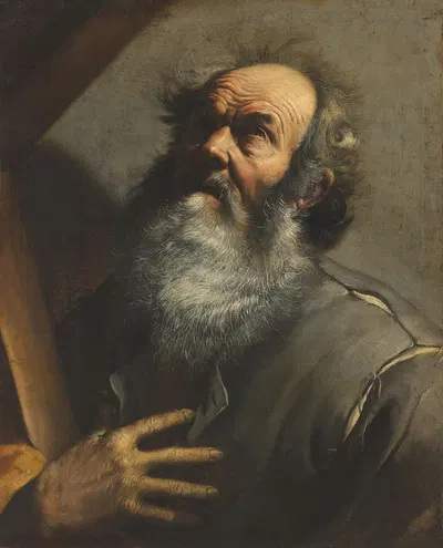 Saint Andrew by Giuseppe Vermiglio — digital art print download