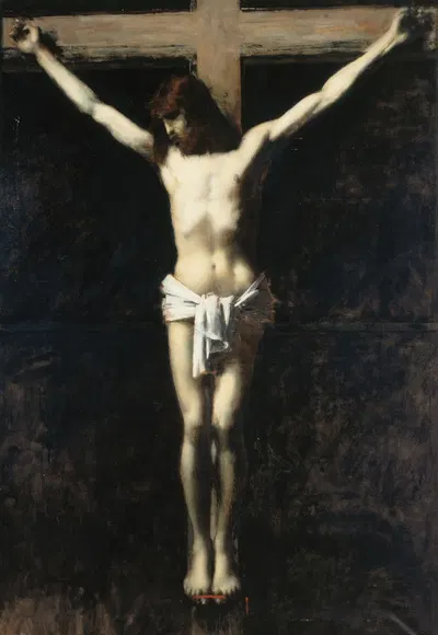 Christ en croix by Jean-Jacques Henner, 1889-1892 — digital art print download