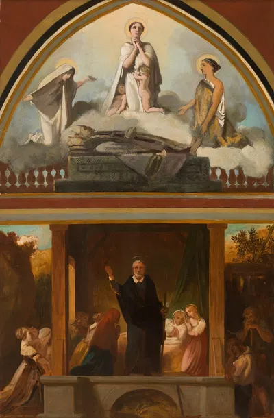 Les courses apostoliques de saint François de Sales – L'apothéose de saint François de Sales by Victor-Louis Mottez, 1852 —…