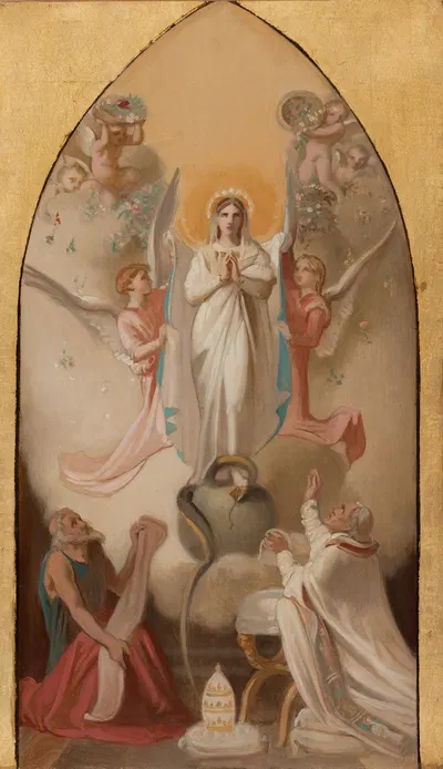 L'Immaculée Conception prédite par le prophète Isaïe by Victor-Louis Mottez, 1865 — digital art print download