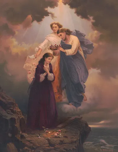 The Faithful Crowned by Joseph John, 1871 — digital art print download
