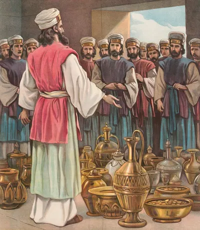 Ezra's journey to Jerusalem by Providence Lith. Co, 1905 — digital art print download