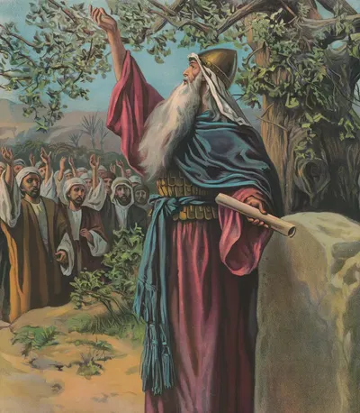 Joshua renewing covenant with Israel by Providence Lith. Co, 1907 — digital art print download