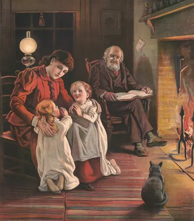 Lord teach us how to pray by Providence Lith. Co, 1905 — digital art print download