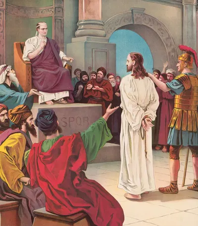 Jesus condemned by Providence Lith. Co, 1897 — digital art print download