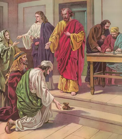 True and false giving by Providence Lith. Co, 1897 — digital art print download
