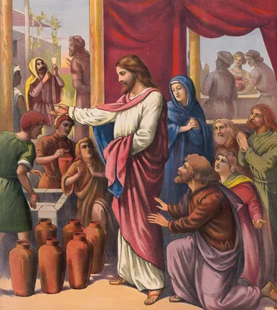 The marriage at Cana by Stecher Litho. Co, 1905 — digital art print download