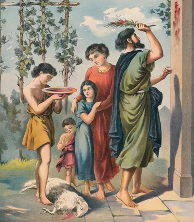 The Passover by Stecher Litho. Co, 1905 — digital art print download