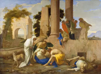 Tobit Burying the Dead by Andrea di Lione — digital art print download