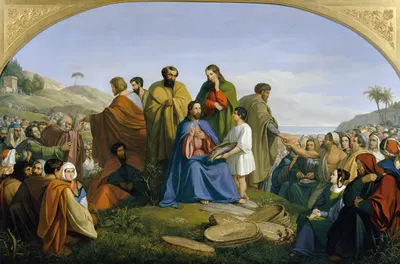 Brotvermehrung by Антон фон Пергер, 1838 — digital art print download