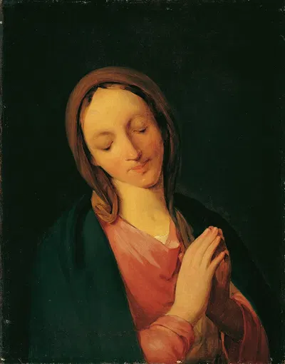 Madonna by Август фон Петтенкофен, 1840 — digital art print download