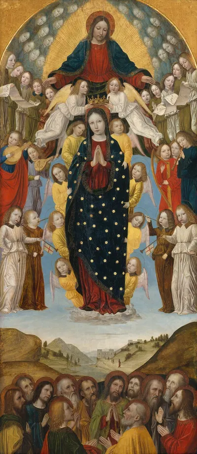 The Assumption of the Virgin by Ambrogio Bergognone — digital art print download