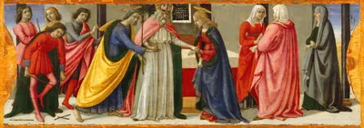 The Marriage of the Virgin by Давиде Гирландайо — digital art print download