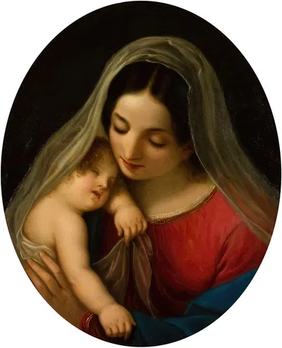 Madonna und Kind by Diodato Massimo, 1885 — digital art print download