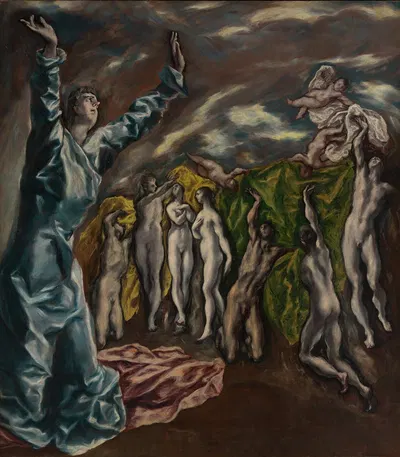 The Vision of Saint John by Эль Греко (Доменикос Теотокопулос) — digital art print download