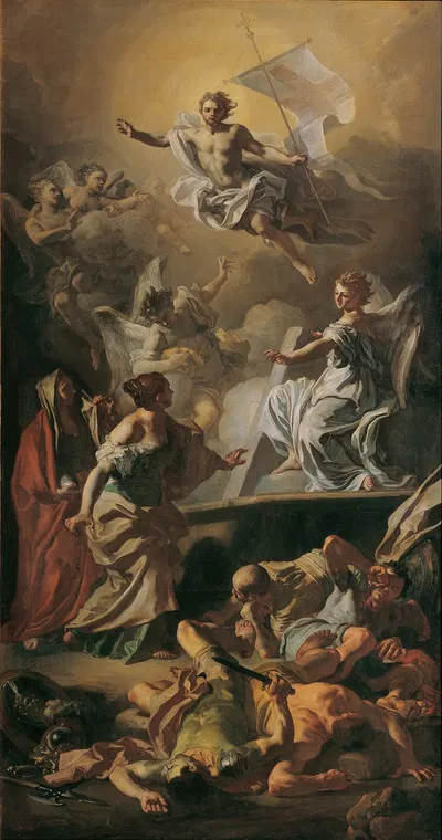 Auferstehung Christi by Франческо Солимена, 1720 — digital art print download