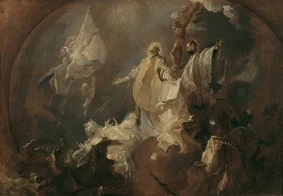 Allegorie auf die Weltmission des Jesuitenordens by Франц Антон Маульберц, 1760 — digital art print download