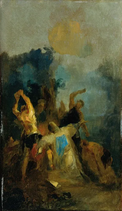 Die Steinigung des heiligen Stephanus by Франц Антон Маульберц, 1782-1783 — digital art print download