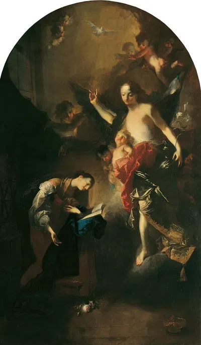 Verkündigung an Maria by Франц Антон Маульберц, 1766-1767 — digital art print download