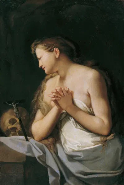 Die büßende heilige Maria Magdalena by Franz Carl Remp, 1710 — digital art print download