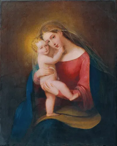 Madonna mit Kind by Франц Шротцберг, 1834 — digital art print download
