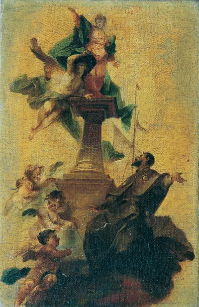 Der heilige Jacobus major und der Glaube by Franz Sigrist the elder, 1750-1780 — digital art print download