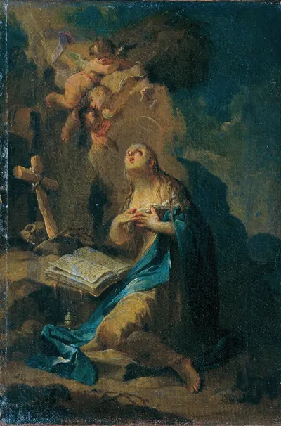 Die büßende Maria Magdalena by Franz Sigrist the elder, 1780-1790 — digital art print download