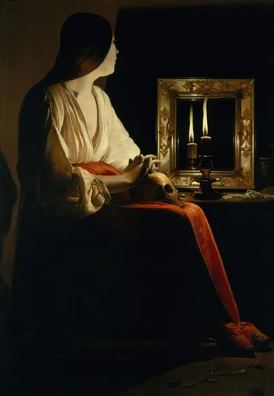 The Penitent Magdalen by Georges de La Tour — digital art print download