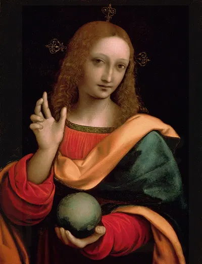 Salvator Mundi by Giampietrino (Giovanni Pietro Rizzoli) — digital art print download