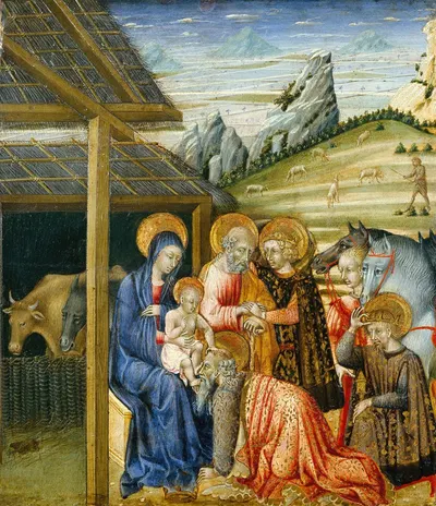 The Adoration of the Magi by Giovanni di Paolo — digital art print download