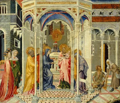 The Presentation of Christ in the Temple by Giovanni di Paolo — digital art print download