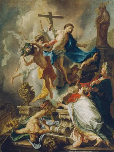 Sieg des Christentums über das Heidentum by Johann Evangelist Holzer, 1739 — digital art print download
