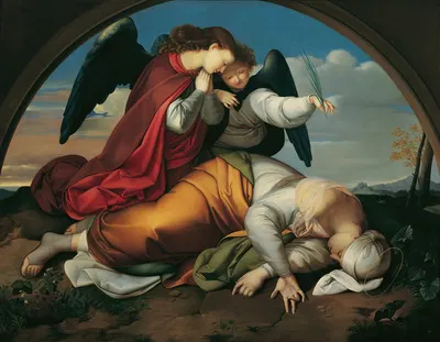 Die tote heilige Caecilia (Wiener Fassung) by Иоганн Евангелист Шеффер фон Леонардсхоф, 1821 — digital art print download
