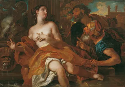 Susanna und die beiden Alten by Johann Michael Rottmayr, 1692 — digital art print download