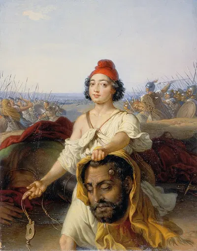 David mit dem Haupt Goliaths by Johann Peter Krafft — digital art print download