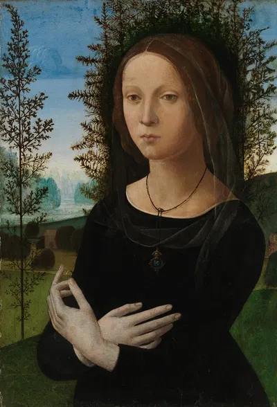 Portrait of a Young Woman by Lorenzo di Credi — digital art print download