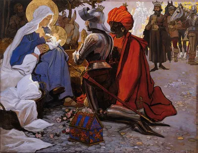 Die heiligen drei Könige by Максимилиан Либенвайн, 1902 — digital art print download
