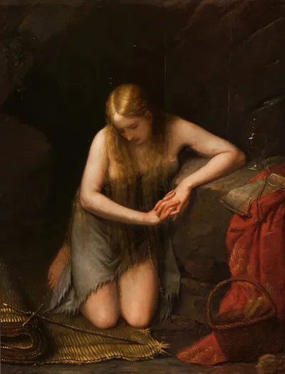 Die büßende Magdalena by Natale Schiavone, 1831 — digital art print download