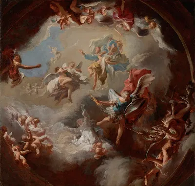 Offenbarung des Messias aus der Jungfrau by Paul Troger, 1729 — digital art print download