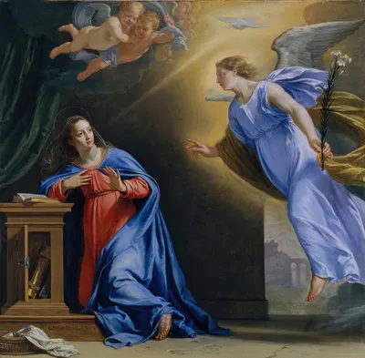 The Annunciation by Philippe de Champaigne — digital art print download