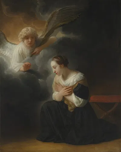 The Annunciation of the Death of the Virgin by Самуэль ван Хоогстракен — digital art print download