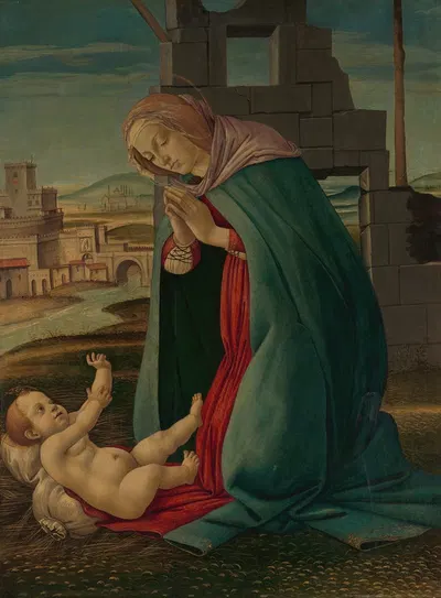 The Nativity by Follower Of Botticelli — digital art print download