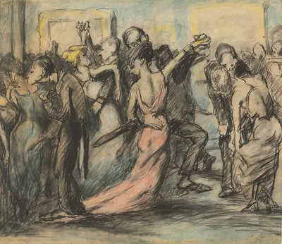 Society Ball (verso) by Джордж Уэсли Беллоуз, c. 1907 — digital art print download