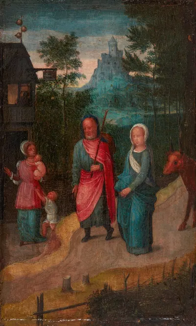 Mary and Joseph in Bethlehem by Адриан Изенбрандт — digital art print download