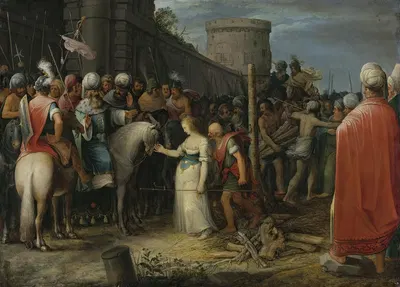 Tamar Being Led To The Stake by Адриен ван Сталбемт — digital art print download