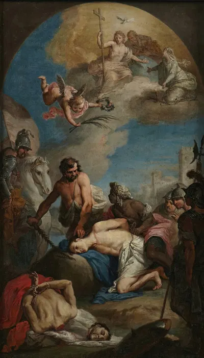 Decapitation of SS. Fermo and Rustico by Agostino Ugolini — digital art print download